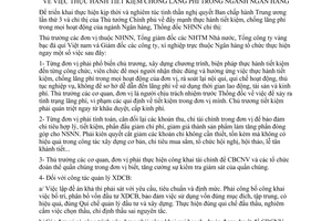 Chỉ thị 09/2001/CT-NHNN thực hành tiết kiệm chống lãng phí ngành ngân hàng