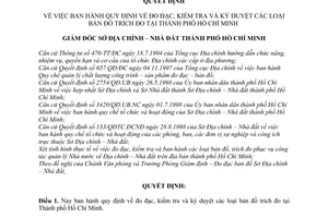 Quyết định 1391/QĐ-ĐCNĐ-VP đo đạc, kiểm tra và ký duyệt bản đồ trích đo