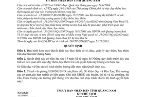 Quyết định 64/2001/QĐ-UB quản lý dạy thêm, học thêm