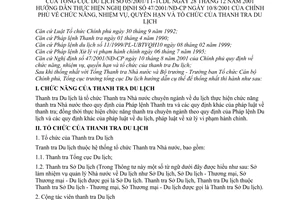 Thông tư 05/2001/TT-TCDL chức năng, nhiệm vụ, quyền hạn và tổ chức của Thanh tra Du lịch để hướng dẫn thực hiện NĐ 47/2001/NĐ-CP