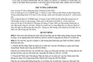 Quyết định 1637/QĐ-TTg cấp báo, tạp chí cho vùng dân tộc thiểu số miền núi