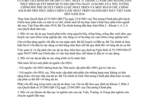 Thông tư 106/2001/TT-BTC phê duyệt chiến lược phát triển và cơ chế chính sách hỗ trợ thực hiện chiến lược phát triển ngành dệt may Việt Nam đến 2010