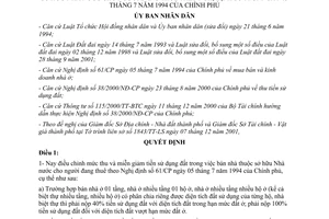 Quyết định 200/2001/QĐ-UB mức tiền sử dụng đất bán nhà sở hữu Nhà nước 61/CP Đà Nẵng