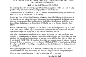 Công văn 5218/TCT/NV6 giải đáp chính sách thuế