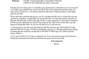 Công văn 8895/BKH/VPXT đấu thầu mua sắm hàng hoá