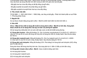 Tiêu chuẩn Việt Nam TCVN 3980-5:2001 (ISO 9184-5 : 1990) về Giấy, cáctông và bột giấy - Phân tích thành phần xơ sợi - Phần 5: Phương pháp nhuộm màu Lofton - Merritt do Bộ Khoa học Công nghệ và Môi trường ban hành