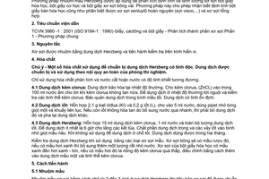 Tiêu chuẩn Việt Nam TCVN 3980-3:2001 (ISO 9184-3 : 1990) về Giấy, cáctông và bột giấy - Phân tích thành phần xơ sợi - Phương pháp nhuộm màu Herzberg do Bộ Khoa học Công nghệ và Môi trường ban hành