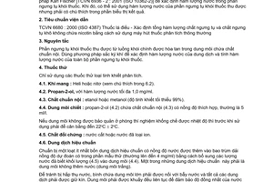 Tiêu chuẩn Việt Nam TCVN 6936-1:2001 (ISO 10362-1:1999) về Thuốc lá điếu - Xác định hàm lượng nước trong phần ngưng tụ khói thuốc - Phần 1: Phương pháp sắc ký khí do Bộ Khoa học Công nghệ và Môi trường ban hành