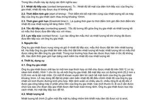 Tiêu chuẩn Việt Nam TCVN 6876:2001 về Quần áo bảo vệ chống nhiệt và lửa – Xác định độ truyền nhiệt tiếp xúc qua quần áo bảo vệ hoặc vật liệu cấu thành do Bộ Khoa học Công nghệ và Môi trường ban hành