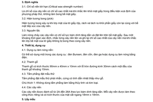 Tiêu chuẩn Việt Nam TCVN 6898:2001 về giấy - xác định độ bền bề mặt - phương pháp nến do Bộ Khoa học Công nghệ và Môi trường ban hành