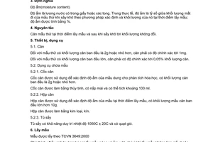 Tiêu chuẩn Việt Nam TCVN 1867:2001 về giấy và cáctông - xác định độ ẩm - phương pháp sấy khô do Bộ Khoa học Công nghệ và Môi trường ban hành