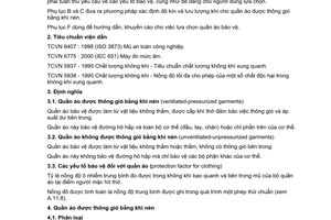 Tiêu chuẩn Việt Nam TCVN 6880:2001 (ISO 8194:1987) về Bảo vệ chống phóng xạ - Quần áo bảo vệ chống nhiễm xạ - Thiết kế, lựa chọn, thử nghiệm và sử dụng do Bộ Khoa học Công nghệ và Môi trường ban hành