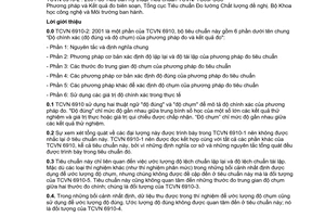 Tiêu chuẩn Việt Nam TCVN 6910-2:2001 (ISO 5725-2 : 1994) về Độ chính xác (độ đúng và độ chụm) của phương pháp đo và kết quả đo - Phần 2: Phương pháp cơ bản xác định độ lặp lại và độ tái lập của phương pháp đo tiêu chuẩn do Bộ Khoa học Công nghệ và Môi trường ban hành