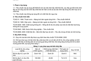 Tiêu chuẩn xây dựng Việt Nam TCXDVN 261:2001 về bãi chôn lấp chất thải rắn – tiêu chuẩn thiết kế do Bộ Xây dựng ban hành
