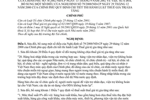 Nghị định 76/2002/NĐ-CP Thuế giá trị gia tăng sửa đổi Nghị định 79/NĐ-CP