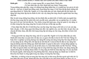 Công văn 256/VHTT-BTBT tăng cường quản lý trong việc xây dựng các bảo tàng ở Việt Nam