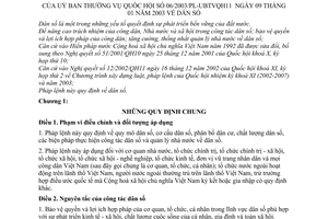Pháp lệnh dân số 2003 06/2003/PL-UBTVQH11