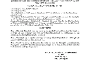 Quyết định 08/2003/QĐ-UB điều chỉnh phân loại xã tại Phụ lục ban hành kèm theo Quyết định 3519/QĐ-UB