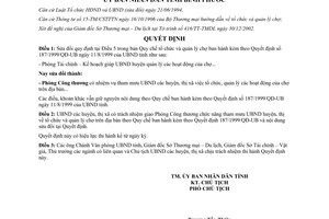 Quyết định 02/2003/QĐ-UB sửa đổi 187/1999/QĐ-UB Quy chế tổ chức quản lý chợ Bình Phước
