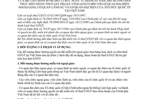Thông tư 08/2003/TT-BTC hướng dẫn hoàn thuế GTGT cơ quan đại diện ngoại giao, cơ quan lãnh sự và cơ quan đại diện tổ chức quốc tế tại Việt Nam