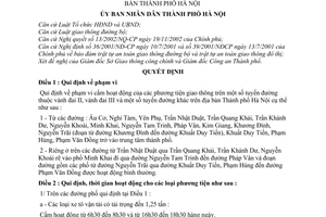 Quyết định 26/2003/QĐ-UB Qui định hoạt động phương tiện giao thông địa bàn  Hà Nội