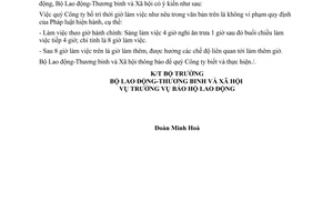 Công văn 372/LĐTBXH-BHLĐ thực hiện Bộ luật Lao động