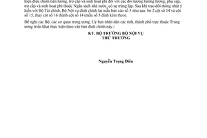 Công văn 339/BNV-TL đính chính TT 03/2003/TTLT-BNV-BTC