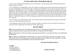 Quyết định 04/2003/QĐ-UBBT quản lý thu thuế hoạt động khai thác hải sản Bình Thuận 2003
