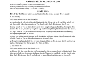Quyết định 16/2003-TCCB Bộ máy giúp việc Tòa án nhân dân tối cao