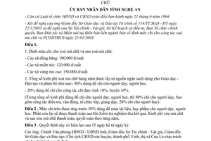 Quyết định 29/2003/QĐ-UB chính sách đối với công tác xóa mù chữ Nghệ An