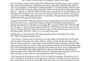Chỉ thị 02/2003/CT-TTg tăng cường công tác phòng chống HIV/AIDS