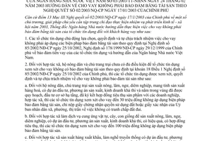 Thông tư 03/2003/TT-NHNN hướng dẫn cho vay không bảo đảm bằng tài sản theo Nghị quyết 02/2003/NQ-CP
