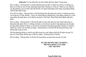 Công văn 1261/LĐTBXH-TBLS xác định nhà tù và những nơi được coi là nhà tù địa phương