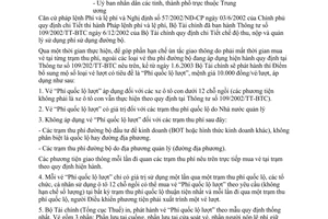 Công văn 4269 TC/TCTphát hành thu phí đường bộ
