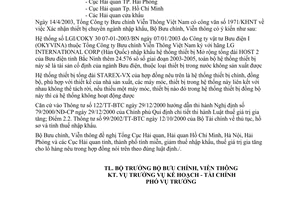 Công văn 717/BBCVT-KHTC xác nhận thiết bị chuyên ngành nhập khẩu