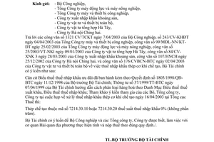 Công văn 4294 TC/TCT phân loại mã số, thuế suất thuế nhập khẩu thép không hợp kim dùng cho ngành cơ khí