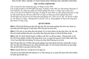 Quyết định 393/2003/QĐ-TTg  Phương án  sắp xếp, đổi mới doanh nghiệp nhà nước  thuộc ủy ban nhân dân tỉnh Quảng Trị đến năm 2005