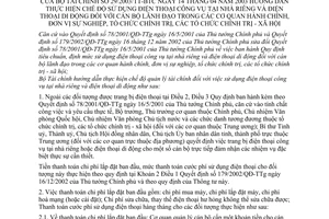 Thông tư 29/2003/TT-BTC hướng dẫn sử dụng điện thoại công vụ tại nhà riêng và điện thoại di động cán bộ lãnh đạo trong cơ quan tổ chức hành chính