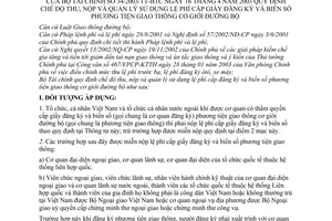 Thông tư 34/2003/TT-BTC quy định chế độ thu, nộp và quản lý sử dụng lệ phí cấp giấy đăng ký và biển số phương tiện giao thông cơ giới đường bộ