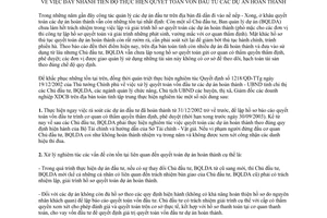 Chỉ thị 06/2003/CT.UB quyết toán vốn đầu tư dự án hoàn thành Lào Cai