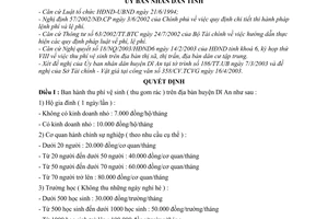 Quyết định 119/2003/QĐ-UB thu phí vệ sinh trên địa bàn huyện Dĩ An