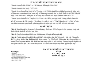 Quyết định 821/2003/QĐ-UB nguyên tắc phương pháp xác định giá đất Ninh Bình