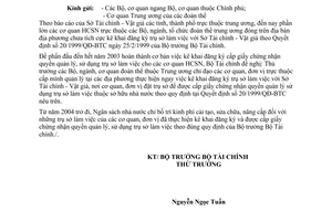 Công văn 5667/TC-QLCS kê khai đăng ký trụ sở làm việc cơ quan hành chính sự nghiệp trung ương tại địa phương