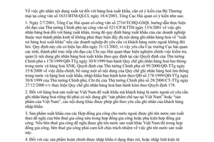 Công văn 1932 TCHQ/GSQL ghi nhãn hàng hoá xuất khẩu