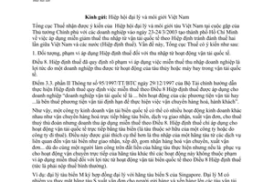 Công văn 1635 TCT/HTQT trả lời kiến nghị về miễn giảm thuế cước theo Hiệp định tránh đánh