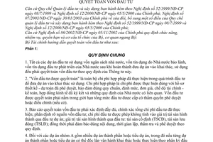 Thông tư 45/2003/TT-BTC hướng dẫn quyết toán vốn đầu tư