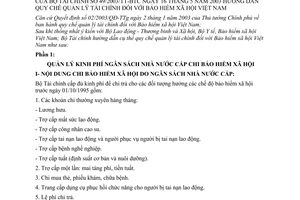 Thông tư 49/2003/TT-BTC hướng dẫn quy chế quản lý tài chính Bảo hiểm xã hội Việt Nam
