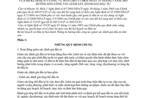 Thông tư 03/2003/TT-BKH hướng dẫn công tác giám sát, đánh giá đầu tư