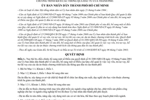 Quyết định 87/2003/QĐ-UB bãi bỏ Quyết định 81/2001/QĐ-UB sửa đổi Quy chế quản lý