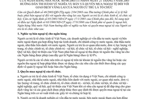 Thông tư 08/2003/TT-NHNN hướng dẫn thi hành nghĩa vụ bán và quyền mua ngoại tệ giao dịch vãng lai của người cư trú là tổ chức